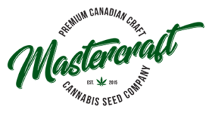 green transparent logo for mastercraft cannabis seed bank canada. weed seeds canada. canadian cannabis seed companies who have good marijuana seeds and feminised seeds for sale online.